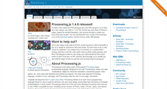 Desktop Screenshot of processingjs.org